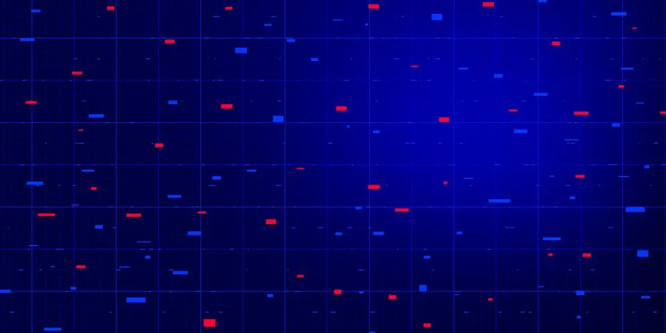 Hi-tech and Digital Flow Background. 스톡 일러스트