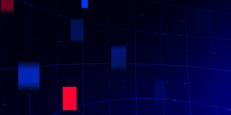 Hi-tech and Digital Flow Background. Illustrazione stock