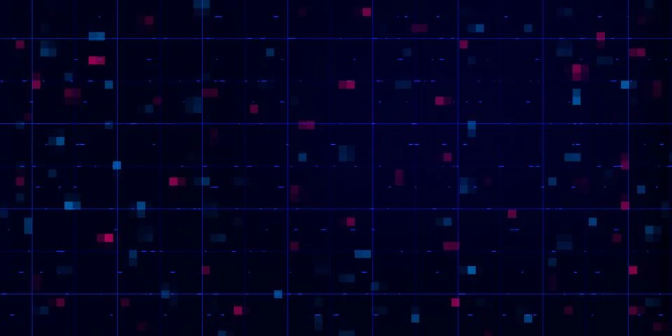 Hi-tech and Digital Flow Background. 스톡 일러스트