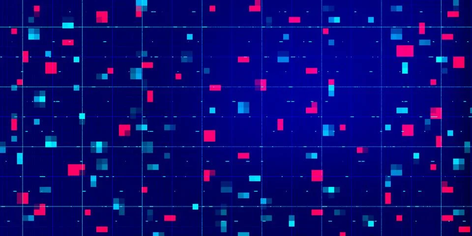 Hi-tech and Digital Flow Background. 스톡 일러스트