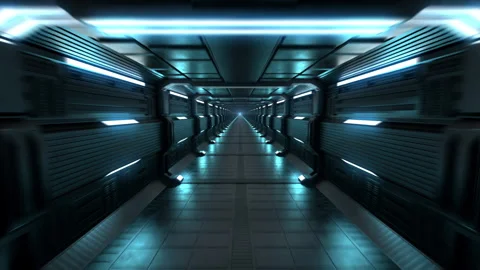 Hi Tech Background animation in 3D Stock Footage 235632932