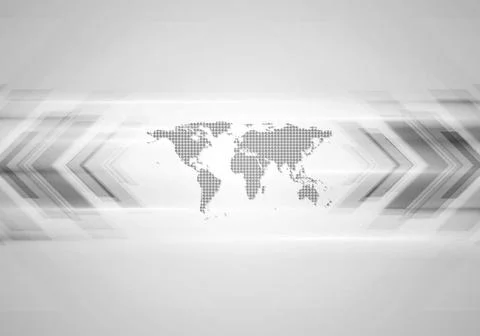 Hi-tech background with arrows and map Hi-tech background with arrows and ... Stock Photos