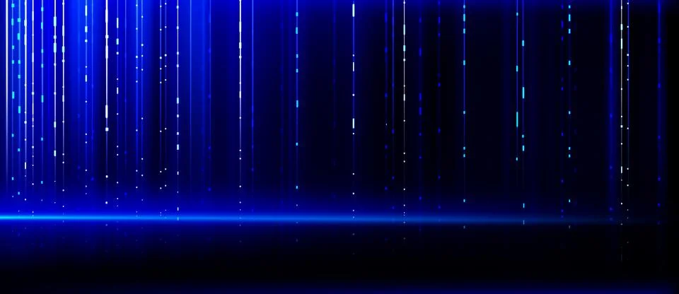 Hi tech background with blue vertical lines Stockillustratie