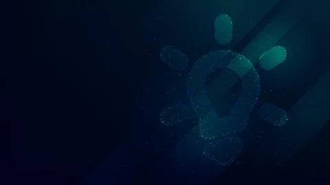 Hi-tech background with idea icon, creative concept innovation Stock Illustration