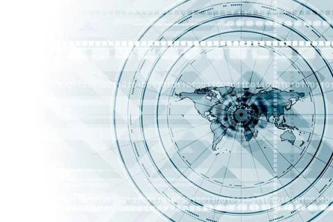 Hi-tech background Light blue hi-tech vector background Copyright: xZoonar... Foto stock