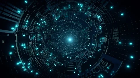 Hi-Tech Background Motion Graphic Loop Stock Footage 135412258