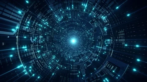 Hi-Tech Background Motion Graphic Loop Stock Footage 135412262