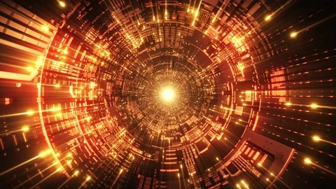 Hi-Tech Background Motion Graphic Loop Stock Footage 135422852