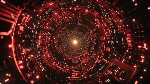 Hi-Tech Background Motion Graphic Loop Stock Footage 135495892