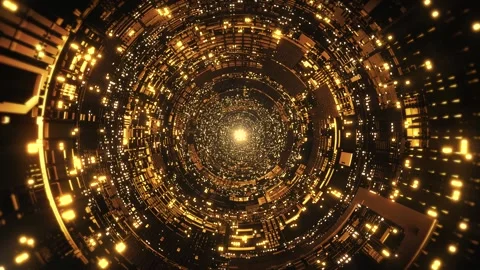 Hi-Tech Background Motion Graphic Loop Stock Footage 135495909