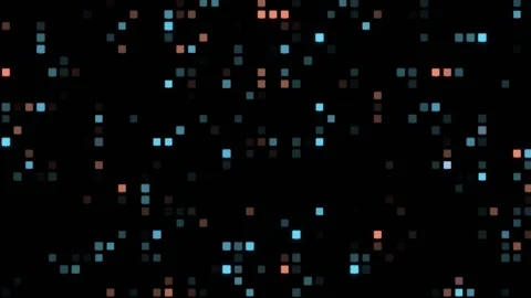 Hi Tech Blue and Orange background Stock Footage 151906190