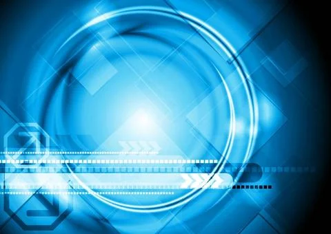 Hi-tech blue background. Vector illustration eps 10 Hi-tech blue backgroun... Foto stock