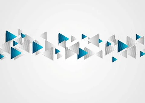 Hi-tech blue grey background with triangles Hi-tech blue grey corporate ba... 스톡 사진