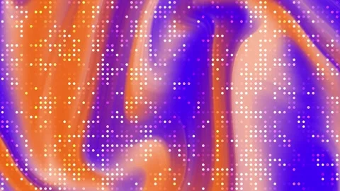 Hi tech blue orange background, abstract gradient marble wave texture, dynamic 库存影片 297528765