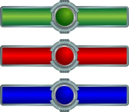 Hi-tech buttons Stock Illustration