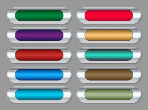 Hi-tech buttons Stock Illustration