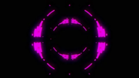 Hi Tech Circle. Digital ring Stock Footage 148398995