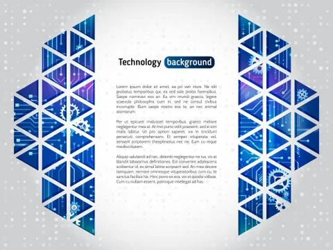 Hi-tech circuit board vector illustration Illustrazione stock