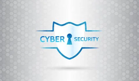 Hi-tech communication background. Cyber security and data privacy protection  イラスト素材