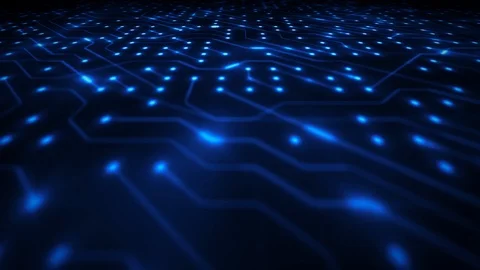 Hi-Tech Computer Chipset Background Loop Stock Footage 114754233