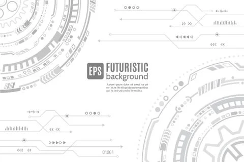 Hi-tech computer digital technology concept. Abstract technology communicatio Stock Illustration