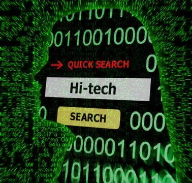 Hi - tech concept Stock Illustration