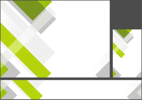 Hi-tech Corporate Abstract Background Set Illustrazione stock