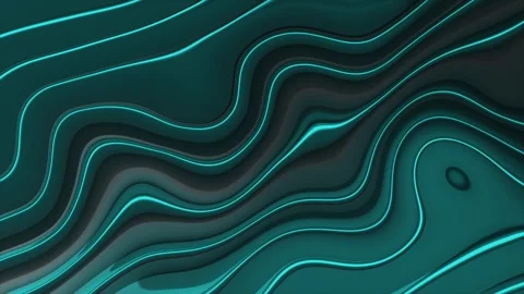 Hi-tech Cyan neon diagonal stripes technological abstract pattern background Stock Footage 296616133