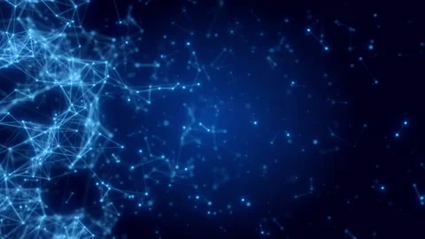 Hi-tech data analytics cyberspace visualization background Vidéo 233485604