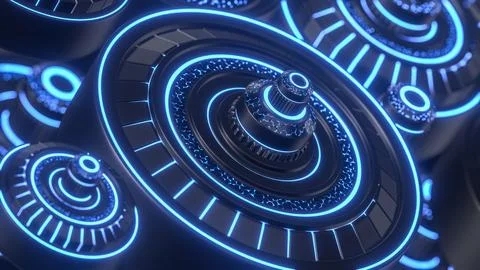 Hi-tech digital concept.abstract technology background. Stock Photos