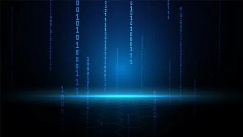 Hi-tech digital data connection system Stock Illustration