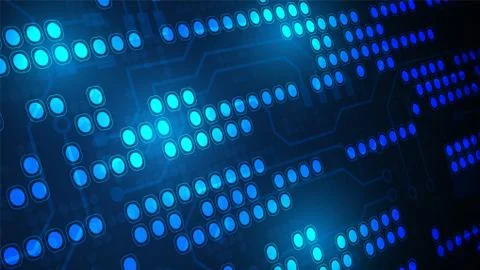 Hi-tech digital data connection system Stock Illustration