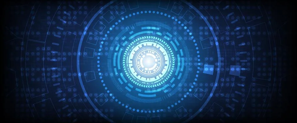 Hi-tech digital data connection system Stock Illustration