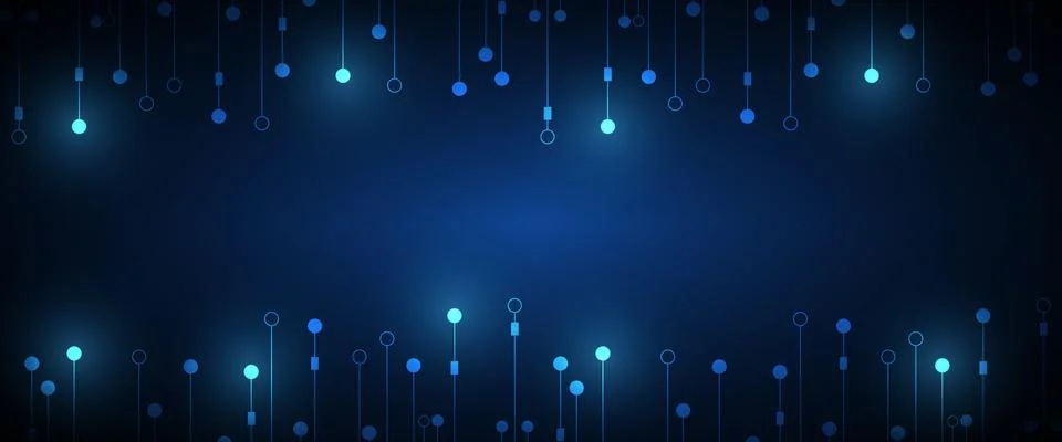 Hi-tech digital data connection system Stock Illustration