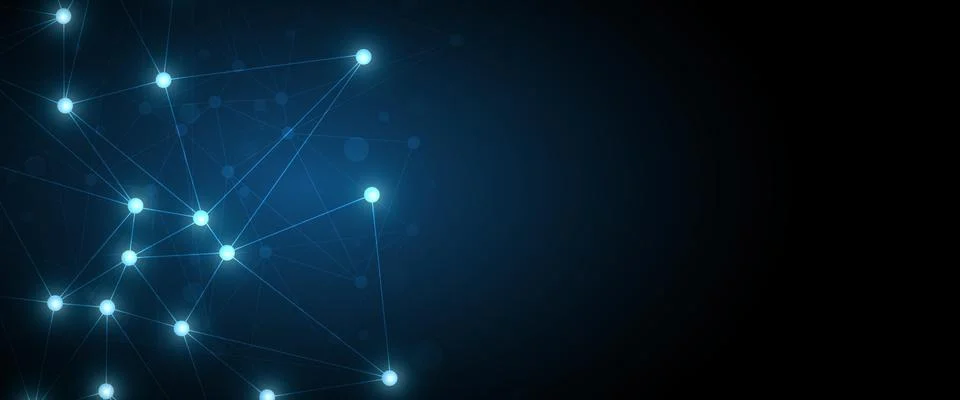 Hi-tech digital data connection system Stock Illustration