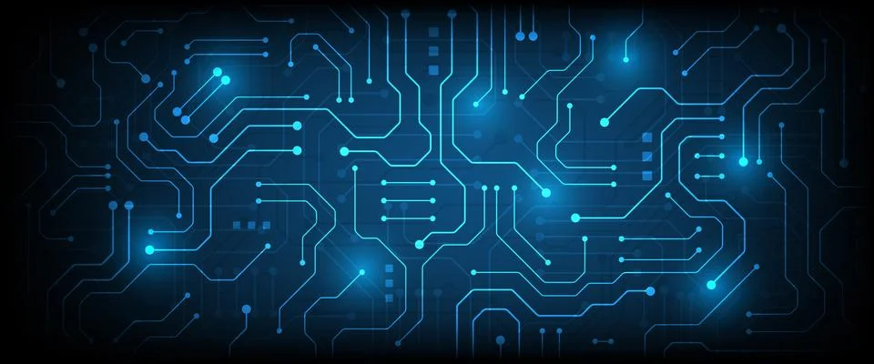 Hi-tech digital data connection system Stock Illustration