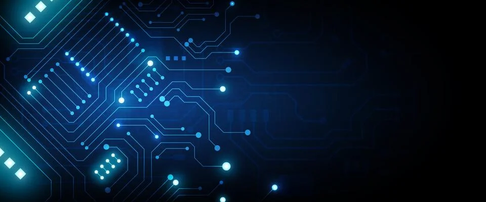 Hi-tech digital data connection system Stock Illustration