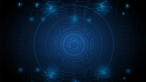 Hi-tech digital data connection system Stock Illustration