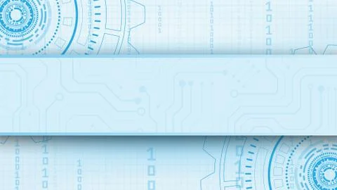 Hi-tech digital data connection system Stock Illustration