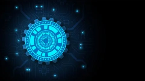 Hi-tech digital data connection system Stock Illustration