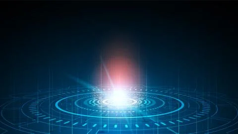 Hi-tech digital data connection system Stock Illustration