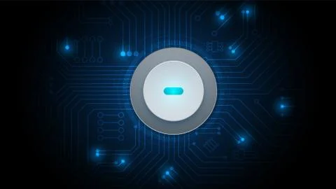 Hi-tech digital data connection system Stock Illustration