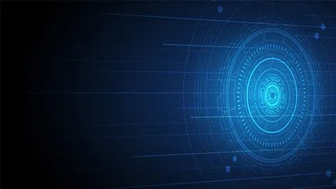 Hi-tech digital data connection system Stock Illustration