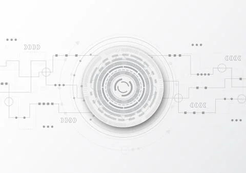 Hi-tech digital data connection system Stock Illustration