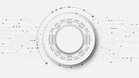Hi-tech digital data connection system Stock Illustration
