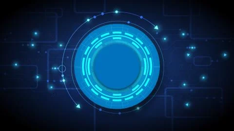 Hi-tech digital data connection system Stock Illustration