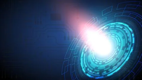 Hi-tech digital data connection system Stock Illustration