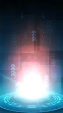 Hi-tech digital data connection system Stock Illustration