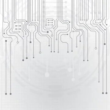 Hi-tech digital data connection system Stock Illustration