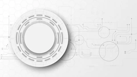 Hi-tech digital data connection system Stock Illustration